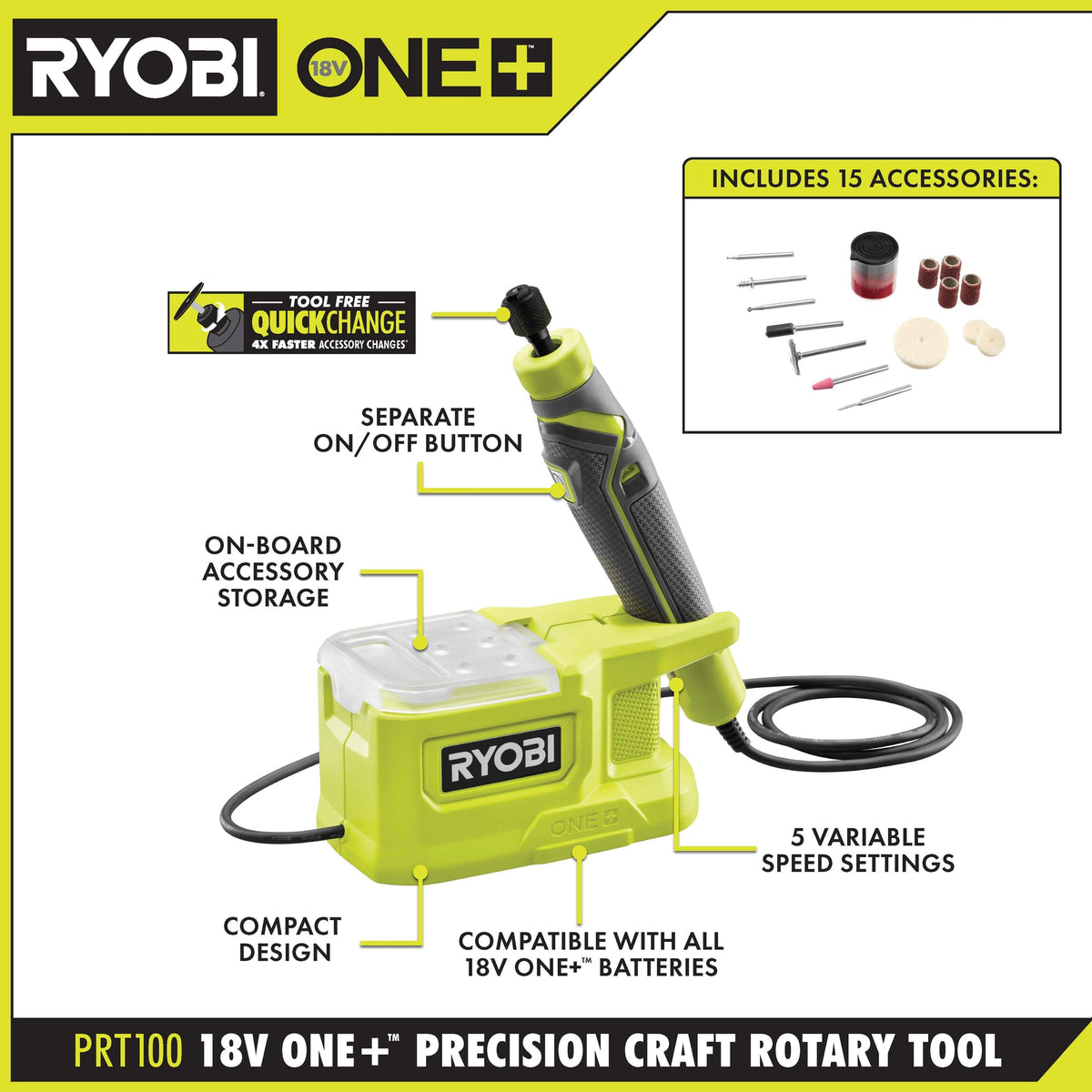 18V ONE+ PRECISION CRAFT ROTARY TOOL | RYOBI