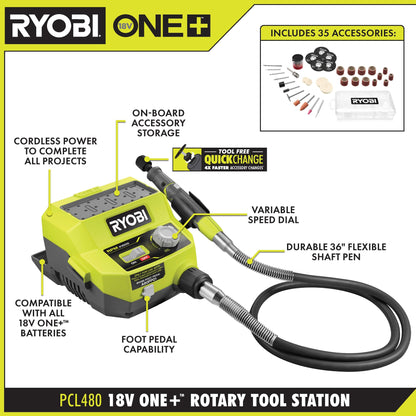 18V ONE+ ROTARY TOOL STATION KIT | RYOBI