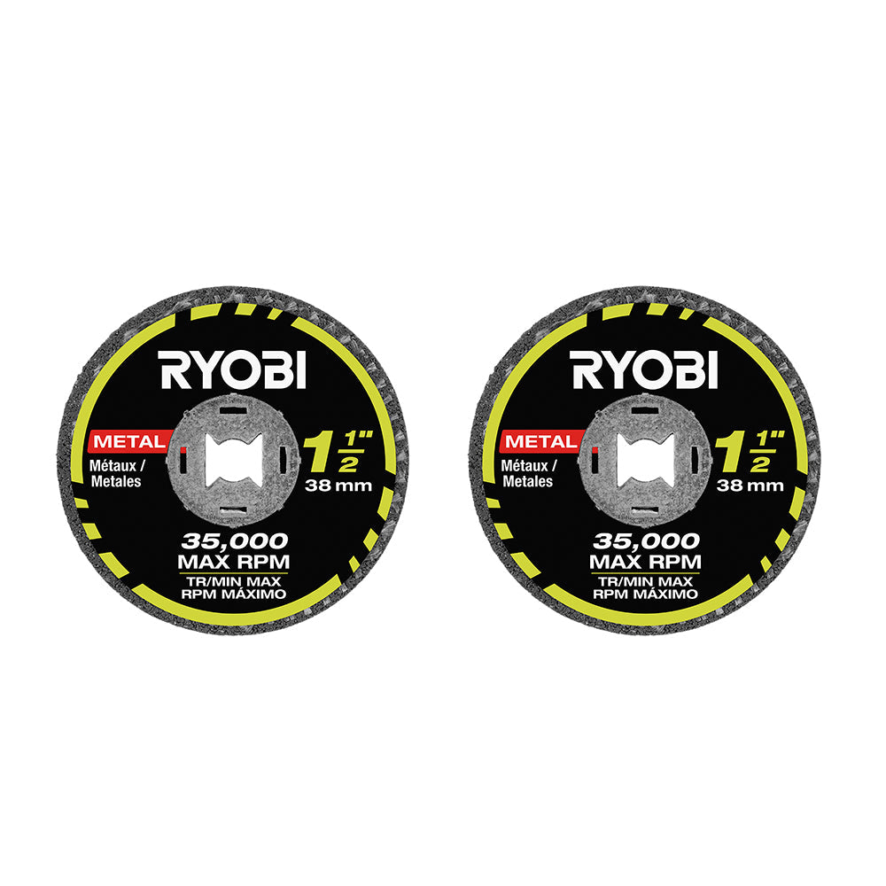 2 PC. 1-1/2″ METAL GRINDING WHEEL | RYOBI