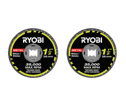 2 PC. 1-1/2″ METAL GRINDING WHEEL | RYOBI