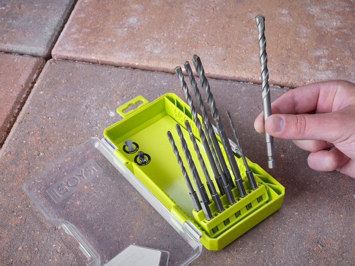 12 PC. MASONRY DRILL BIT SET | RYOBI