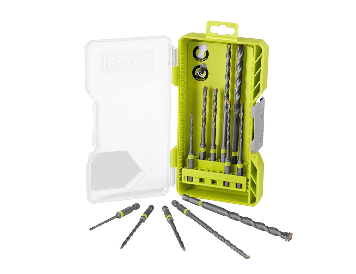 12 PC. MASONRY DRILL BIT SET | RYOBI