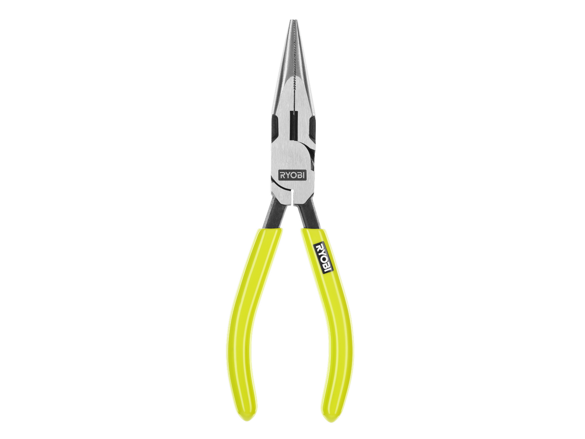 6″ HIGH LEVERAGE LONG NOSE PLIER | RYOBI