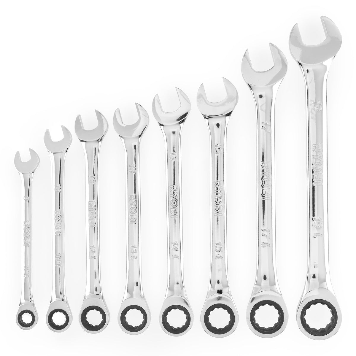 8 PC. METRIC RATCHETING COMBINATION WRENCH SET | RYOBI