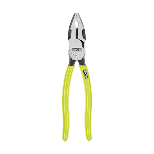8″ HIGH LEVERAGE LINESMAN PLIER | RYOBI