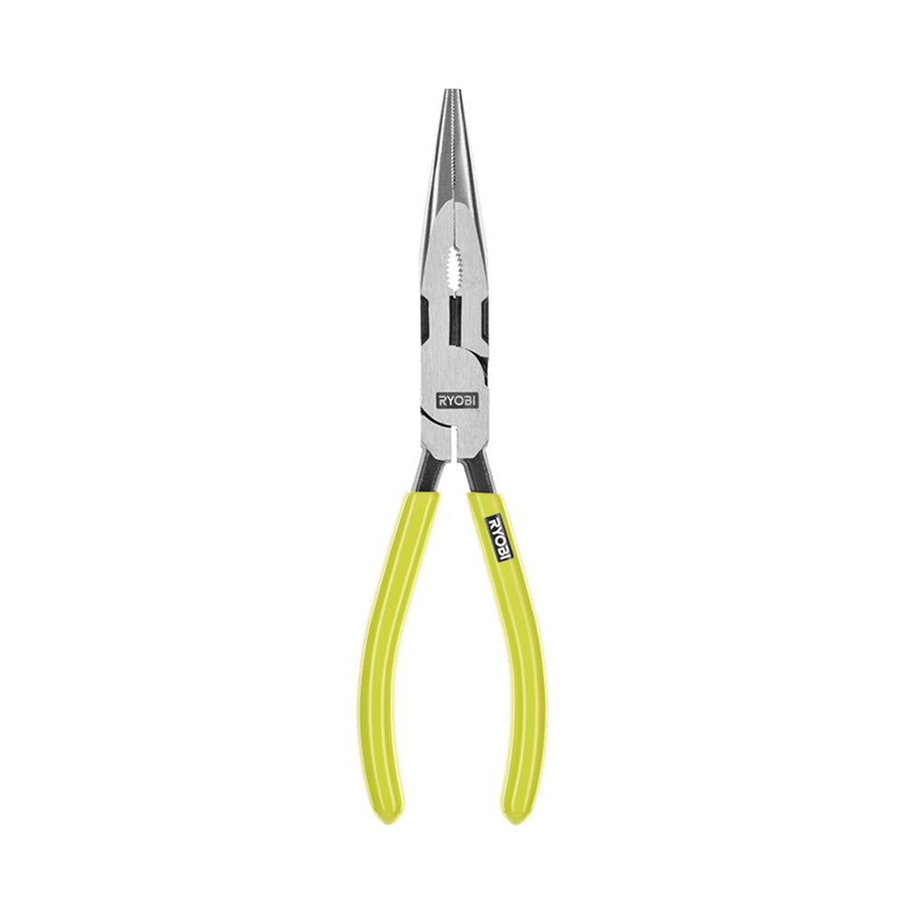8″ HIGH LEVERAGE LONG NOSE PLIER | RYOBI