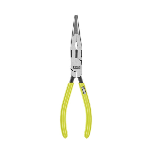 8″ HIGH LEVERAGE LONG NOSE PLIER | RYOBI