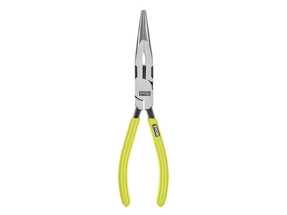 8″ HIGH LEVERAGE LONG NOSE PLIER | RYOBI