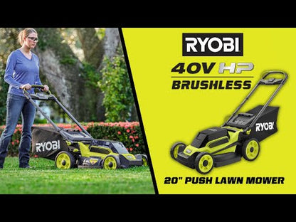 40V HP BRUSHLESS 20″ PUSH MOWER | RYOBI