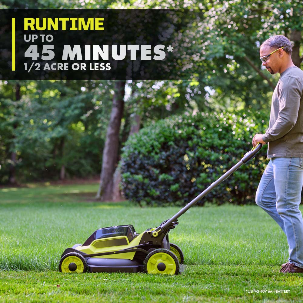40V HP BRUSHLESS 20″ PUSH MOWER | RYOBI