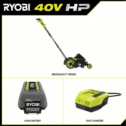 40V HP BRUSHLESS 9″ EDGER KIT | RYOBI