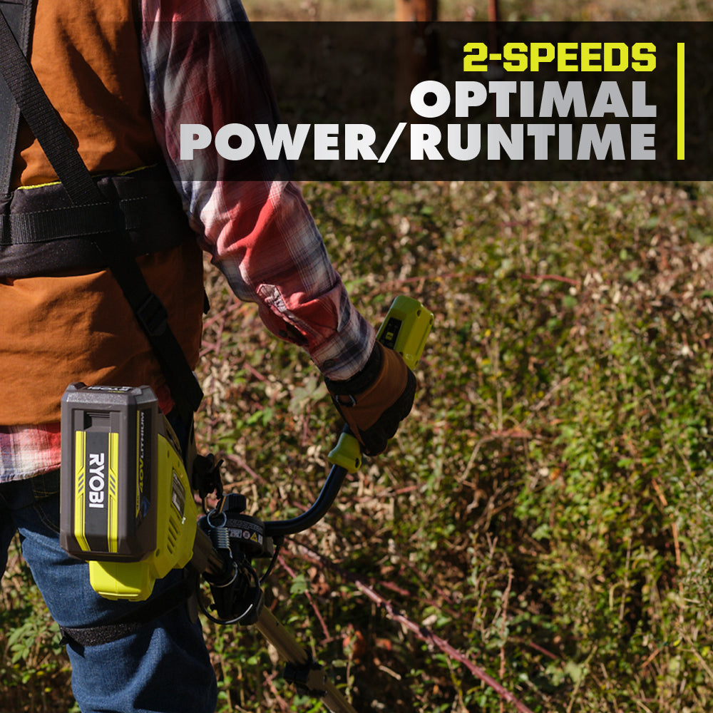 40V HP BRUSHLESS BRUSH CUTTER/STRING TRIMMER | RYOBI