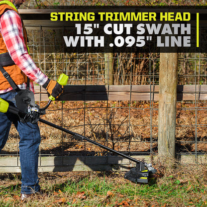 40V HP BRUSHLESS BRUSH CUTTER/STRING TRIMMER | RYOBI