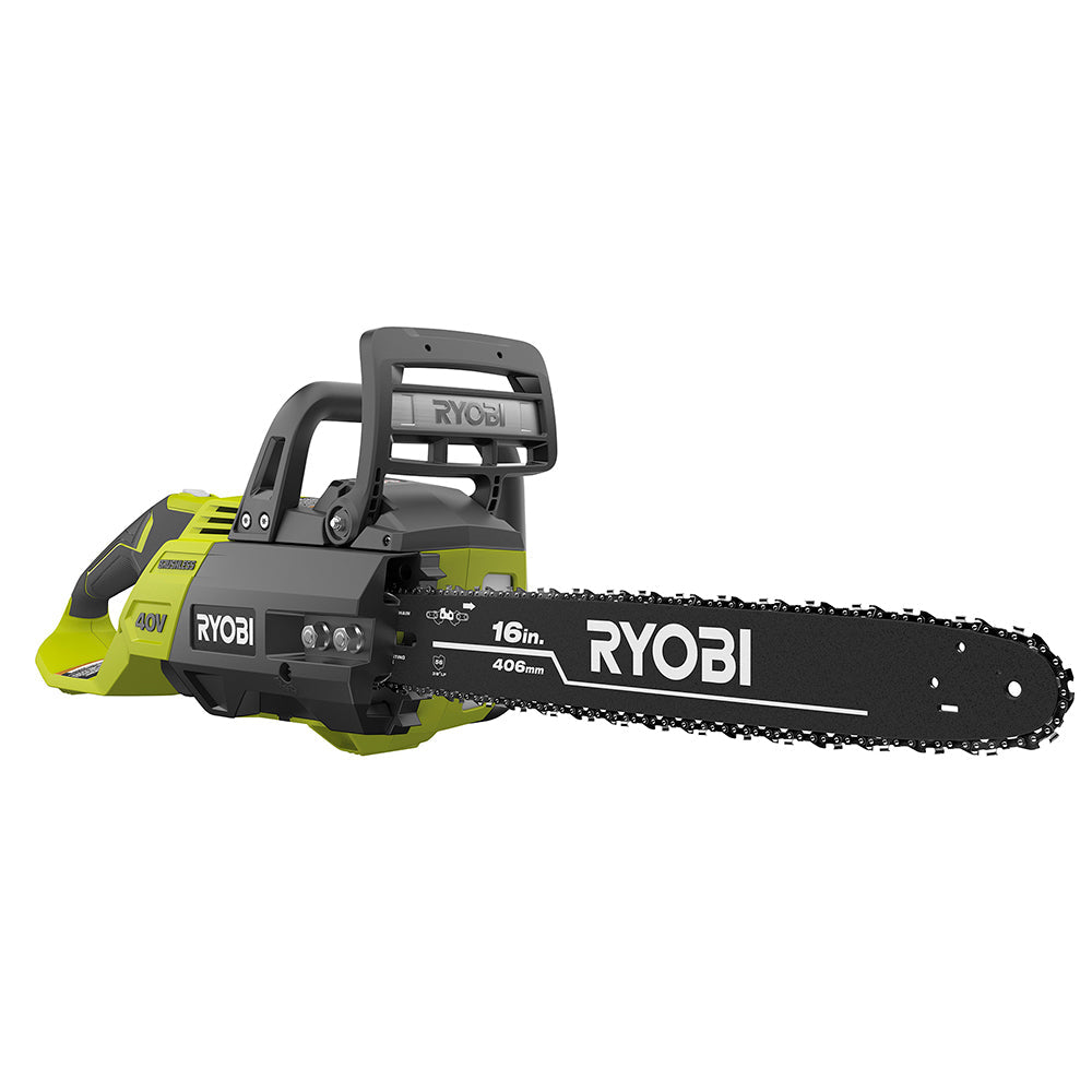 40V BRUSHLESS 16″ CHAINSAW KIT | RYOBI