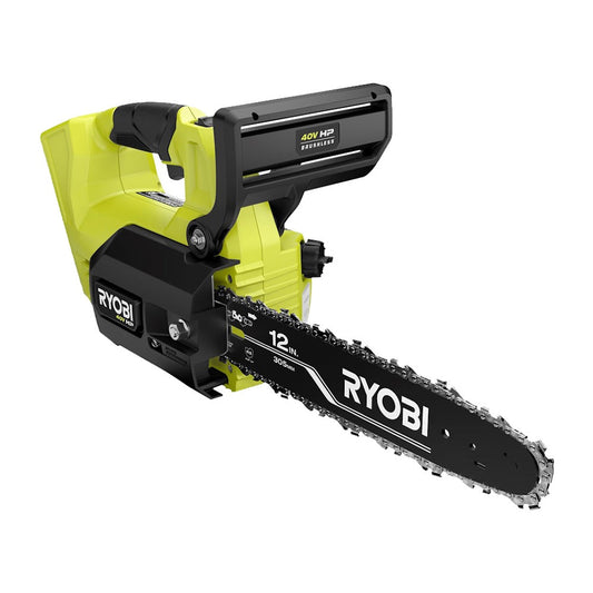 40V HP BRUSHLESS 12″ TOP HANDLE CHAINSAW | RYOBI