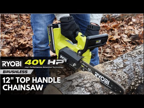 40V HP BRUSHLESS 12″ TOP HANDLE CHAINSAW | RYOBI