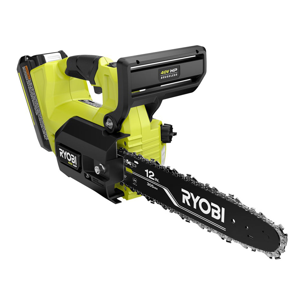 40V HP BRUSHLESS 12″ TOP HANDLE CHAINSAW KIT | RYOBI