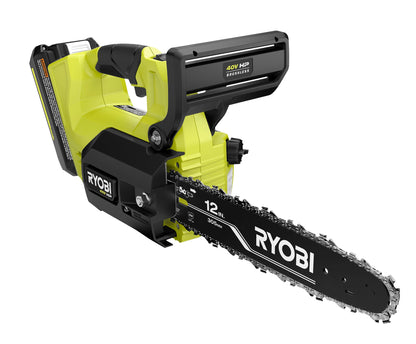 40V HP BRUSHLESS 12″ TOP HANDLE CHAINSAW KIT | RYOBI