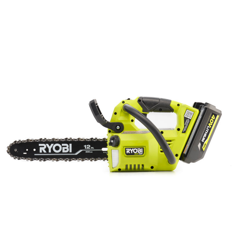 40V HP BRUSHLESS 12″ TOP HANDLE CHAINSAW KIT | RYOBI