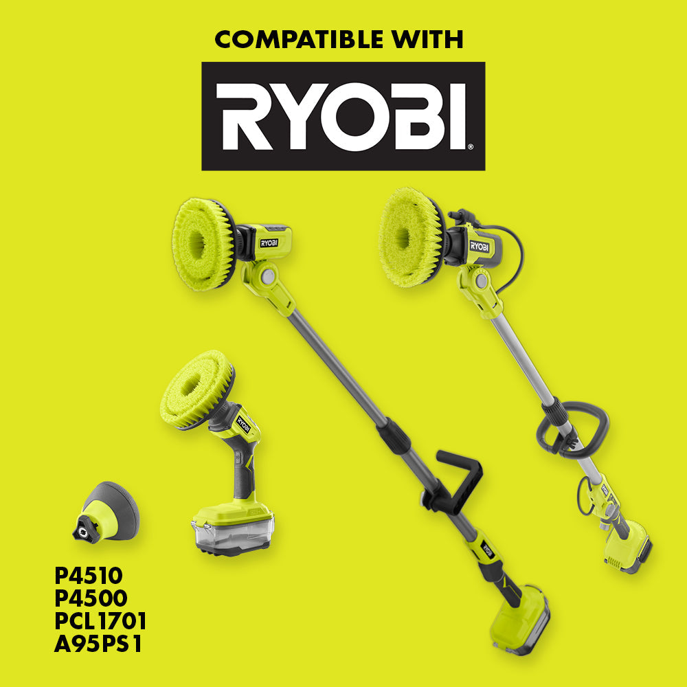9″ VORTEX HARD BRISTLE BRUSH | RYOBI