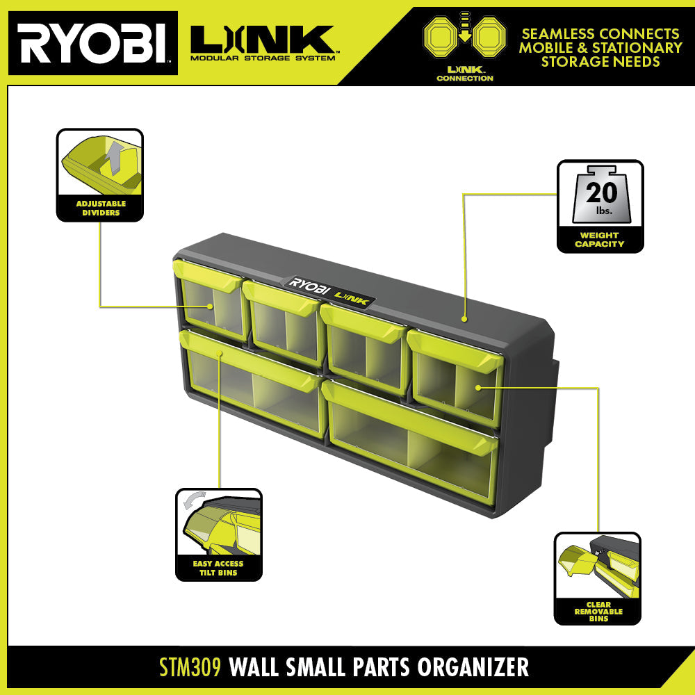 LINK WALL SMALL PARTS ORGANIZER | RYOBI