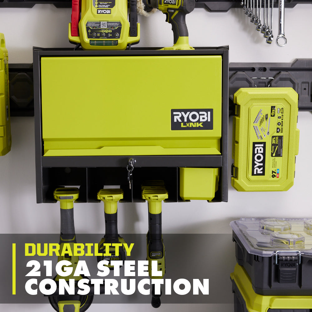 LOCKABLE TOOL ORGANIZER CABINET | RYOBI