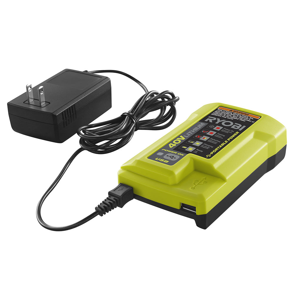 40V CHARGER WITH USB PORT | RYOBI