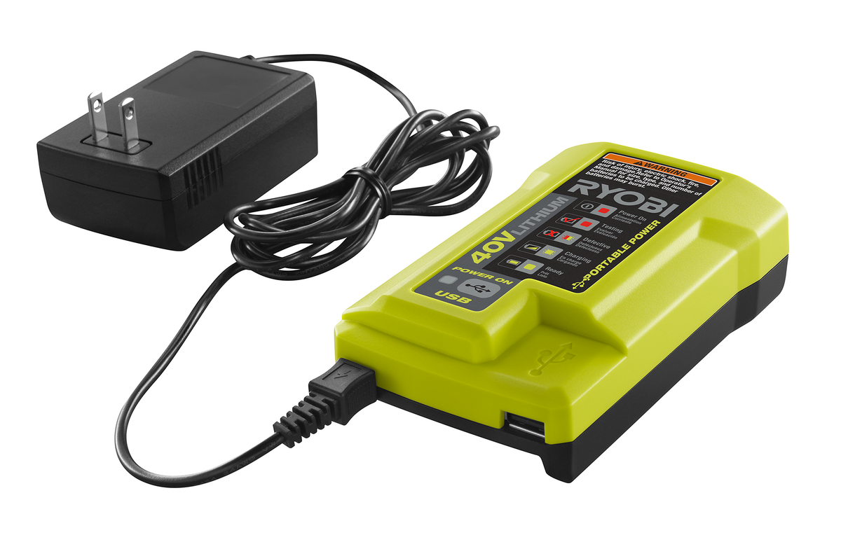 40V CHARGER WITH USB PORT | RYOBI