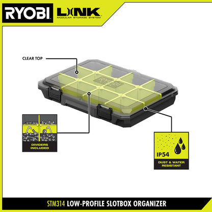 LOW-PROFILE SLOTBOX ORGANIZER | RYOBI