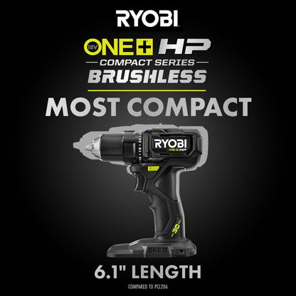 LIMITED EDITION 18V ONE+ HP COMPACT BRUSHLESS 1/2″ DRILL/DRIVER KIT | RYOBI