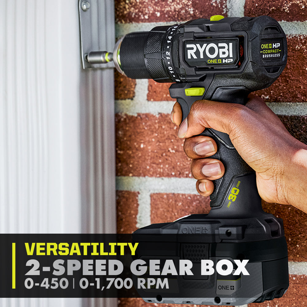 LIMITED EDITION 18V ONE+ HP COMPACT BRUSHLESS 1/2″ DRILL/DRIVER KIT | RYOBI