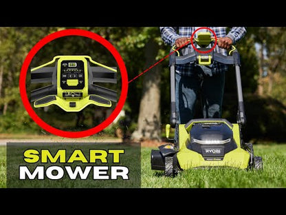 40V HP BRUSHLESS 21″ WALK BEHIND SELF-PROPELLED LAWN MOWER W/ (2) 6.0AH BATTERIES AND CHARGER | RYOBI
