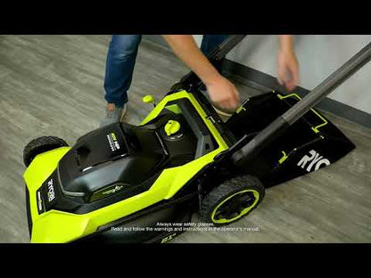 40V HP BRUSHLESS 21″ WALK BEHIND SELF-PROPELLED LAWN MOWER W/ (2) 6.0AH BATTERIES AND CHARGER | RYOBI
