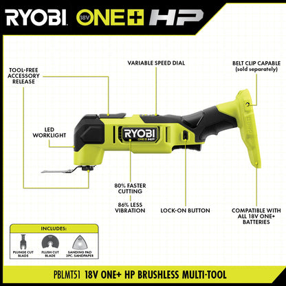18V ONE+ HP BRUSHLESS MULTI-TOOL KIT | RYOBI