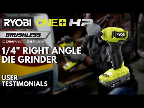 18V ONE+ HP COMPACT BRUSHLESS 1/4″ RIGHT ANGLE DIE GRINDER KIT | RYOBI