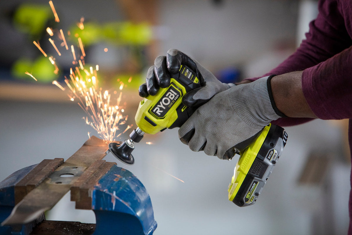 18V ONE+ HP COMPACT BRUSHLESS 1/4″ RIGHT ANGLE DIE GRINDER KIT | RYOBI