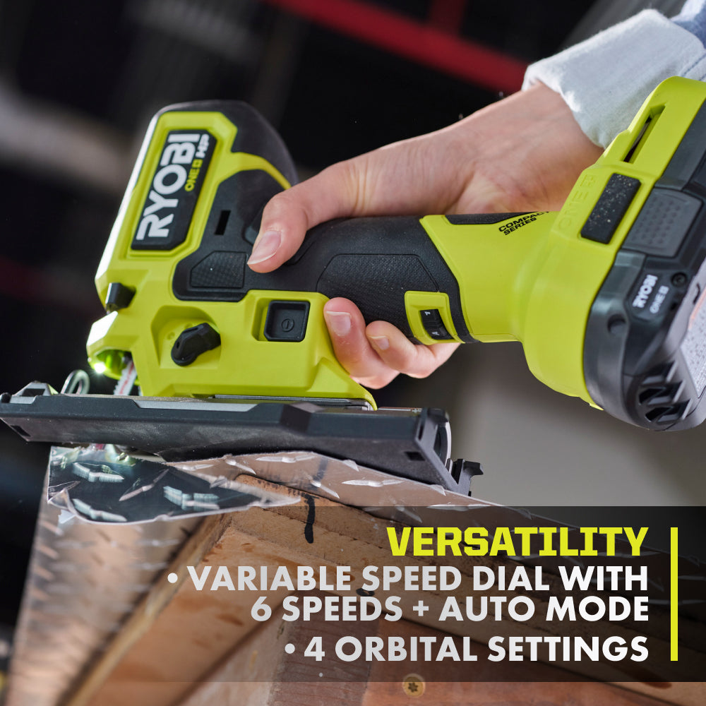 18V ONE+ HP COMPACT BRUSHLESS BARREL GRIP JIG SAW | RYOBI