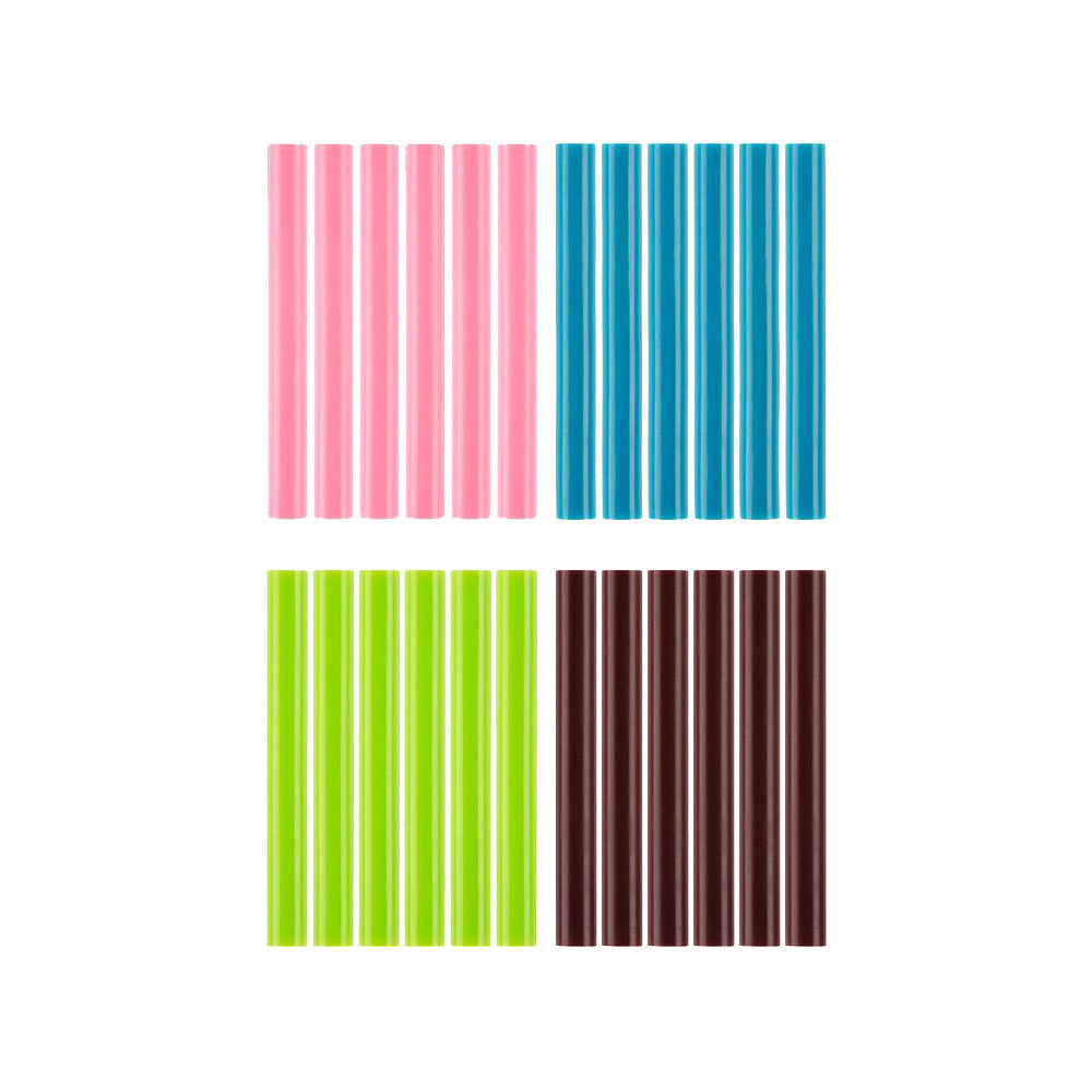 24 PC. FULL SIZE VARIETY COLOR GLUE STICKS | RYOBI