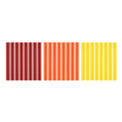 24 PC. FULL SIZE WARM COLOR GLUE STICKS | RYOBI
