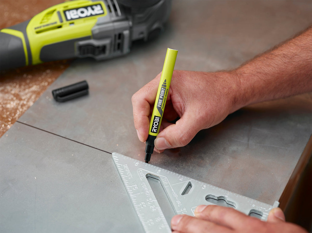 BLACK FINE POINT PERMANENT WORKSHOP MARKER | RYOBI