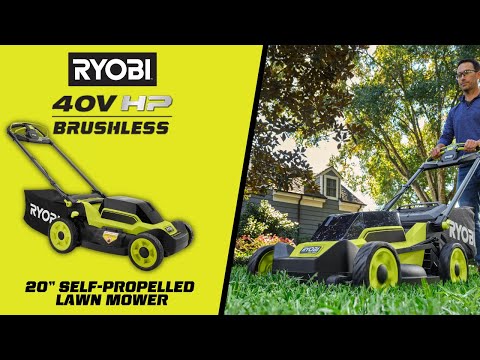 40V HP BRUSHLESS 20″ SELF-PROPELLED LAWN MOWER | RYOBI
