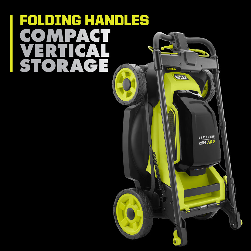 40V HP BRUSHLESS 20″ SELF-PROPELLED LAWN MOWER KIT | RYOBI
