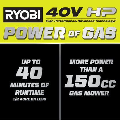 40V HP BRUSHLESS 20″ SELF-PROPELLED LAWN MOWER KIT | RYOBI
