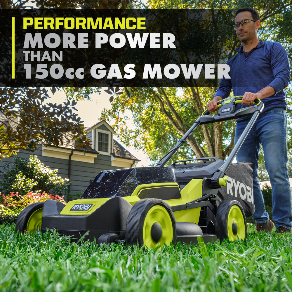 40V HP BRUSHLESS 20″ SELF-PROPELLED LAWN MOWER KIT | RYOBI