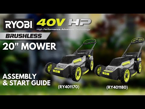 40V HP BRUSHLESS 20″ SELF-PROPELLED MULTI-BLADE MOWER KIT | RYOBI