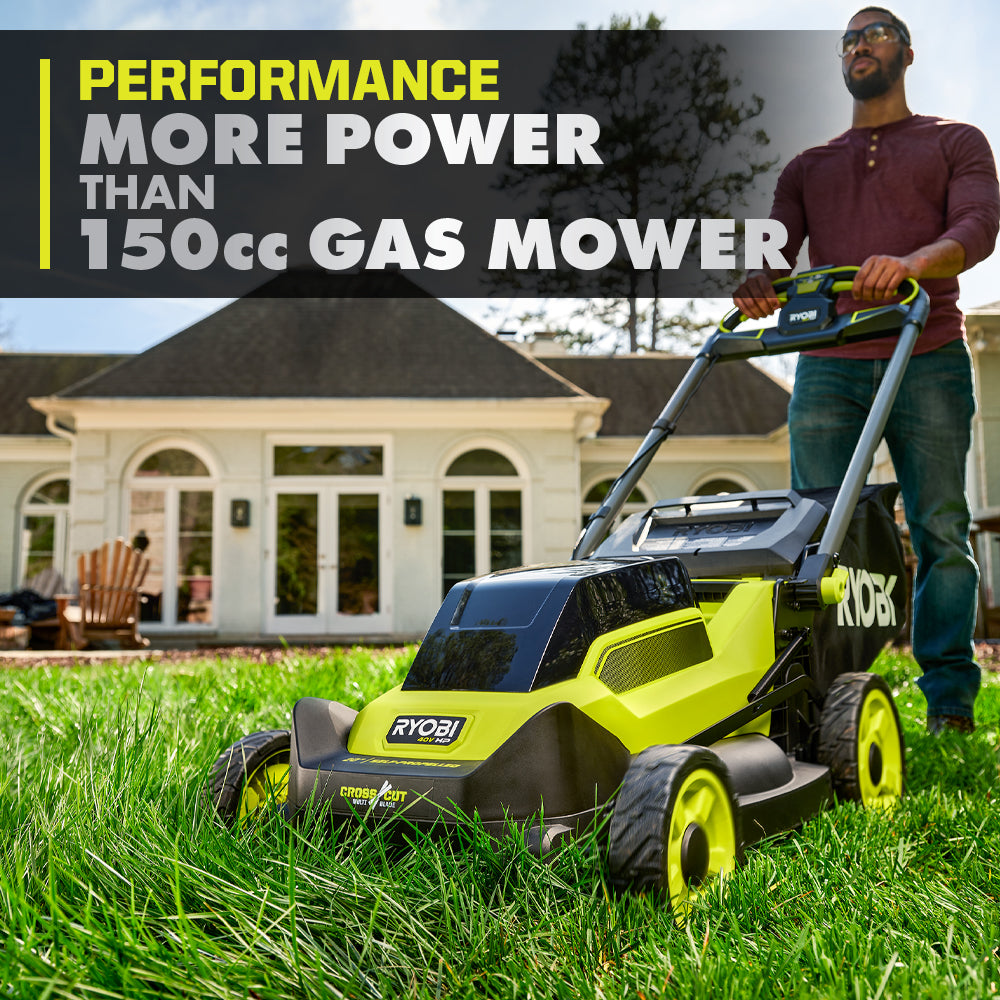 40V HP BRUSHLESS 20″ SELF-PROPELLED MULTI-BLADE MOWER KIT | RYOBI