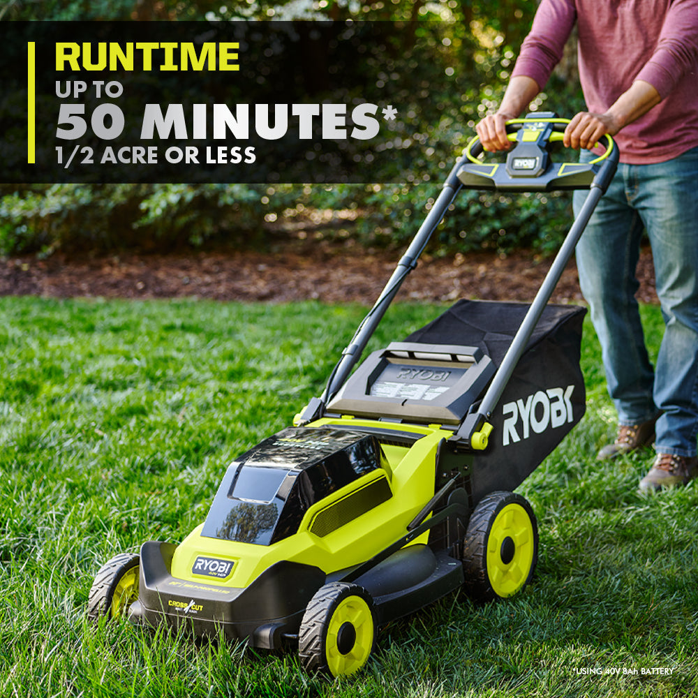 40V HP BRUSHLESS 20″ SELF-PROPELLED MULTI-BLADE MOWER KIT | RYOBI