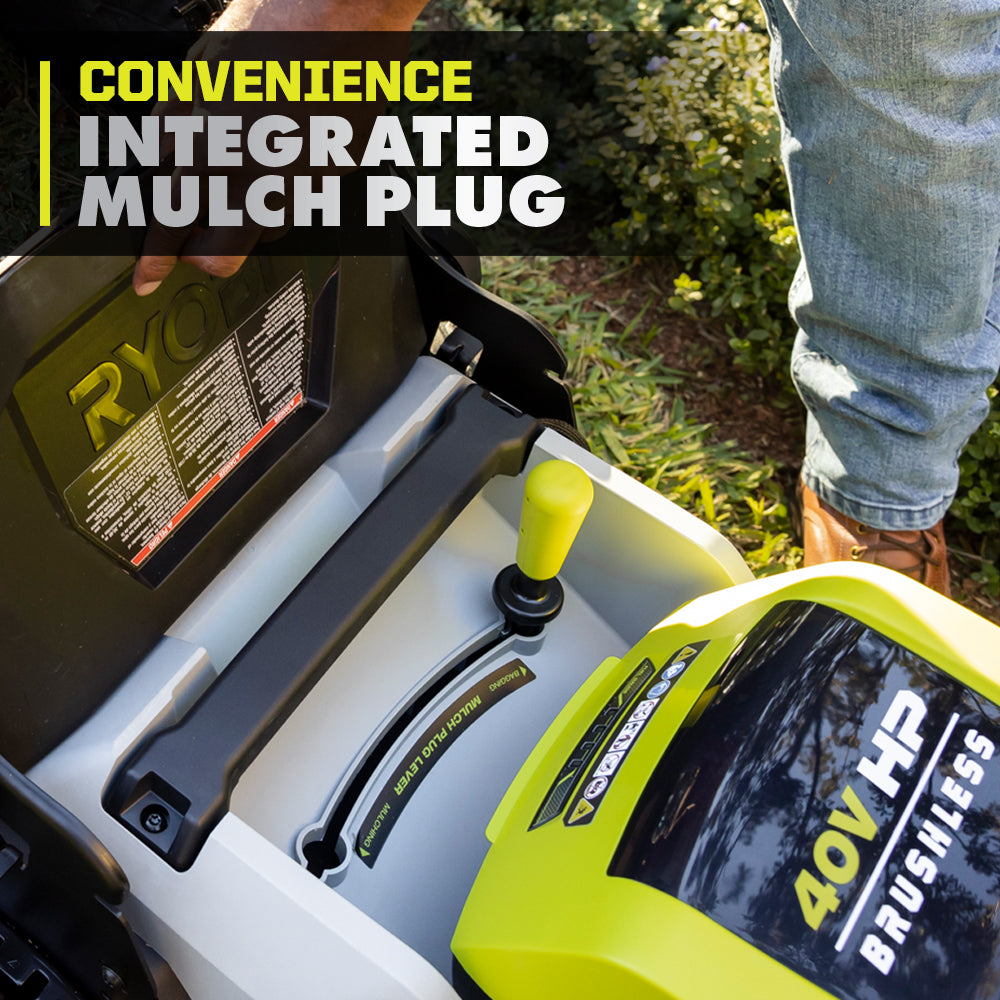 40V HP BRUSHLESS 21″ MULTI-BLADE PUSH MOWER KIT | RYOBI