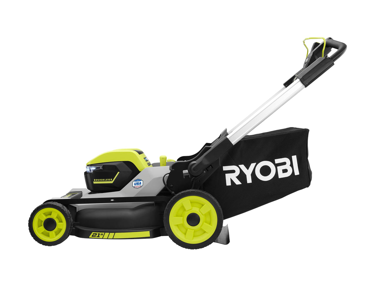 40V HP BRUSHLESS 21″ MULTI-BLADE PUSH MOWER KIT | RYOBI