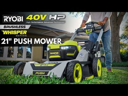 40V HP BRUSHLESS 21″ MULTI-BLADE PUSH MOWER KIT | RYOBI